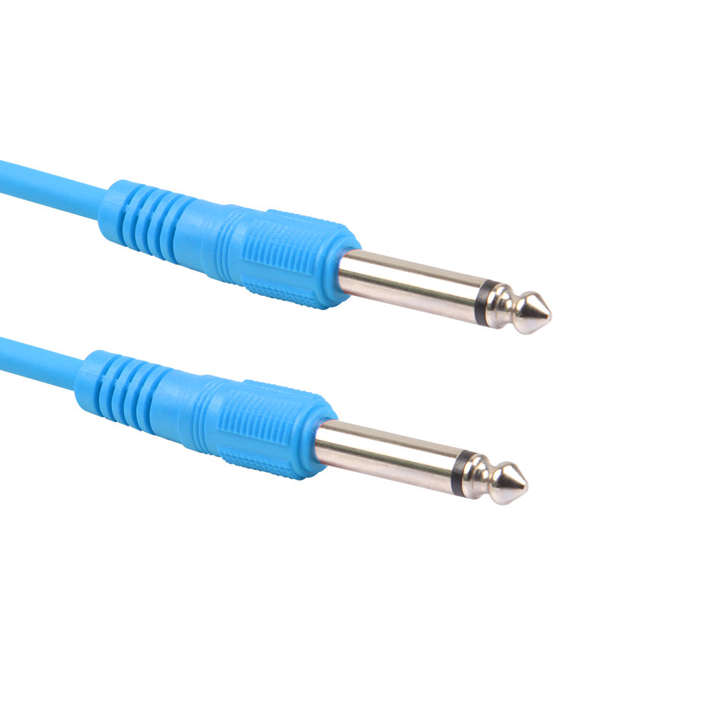 Guitar Cable 6.35mm straight Jack to straight Jack blue