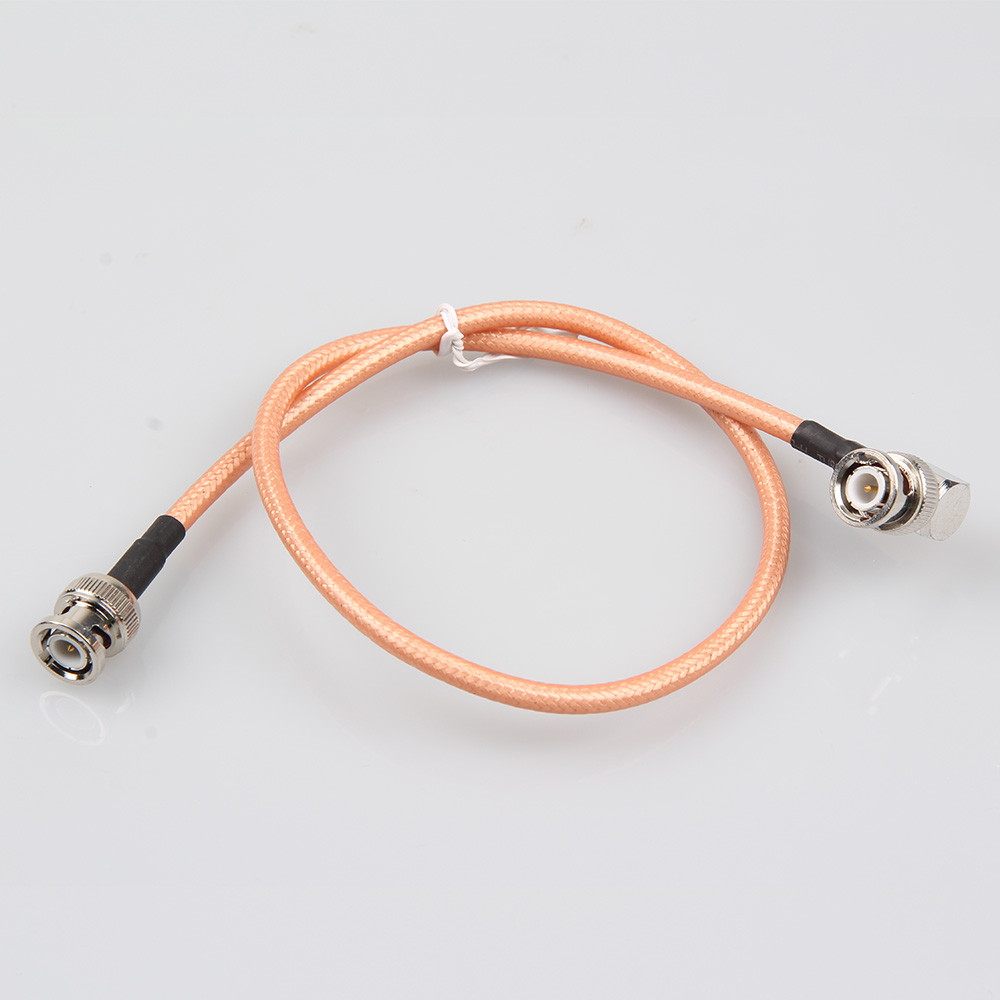 BNC male to right angle BNC male cable