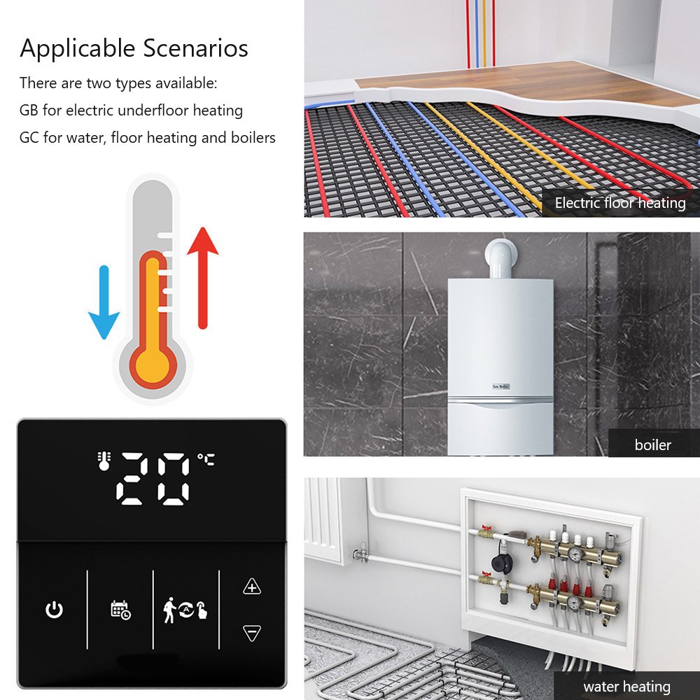 full strike,Tuya WiFi Smart Floor Heating_Boiler Thermostat_Mobile App Remote Control Panel_Heating Timing Voice,salet,group